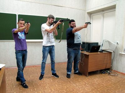 Спортивные мероприятия в личном первенстве студентов по стрельбе в виртуальном тире
