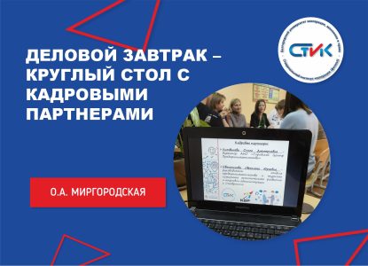 Деловой завтрак – круглый стол с кадровыми партнерами – пятый день работы Полигона профессиональных проб по специальности  38.02.01 «Экономика и бухгалтерский учет (по отраслям)»