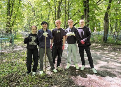 Студенты факультета среднего профессионального образования приняли участие в акции «Чистая память»
