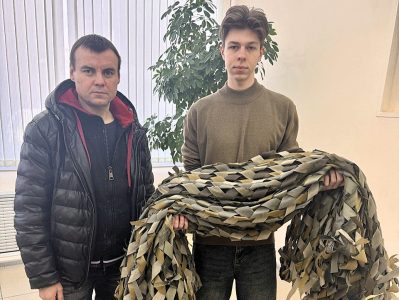 В преддверии Дня защитника Отечества российским военнослужащим передана маскировочная сеть